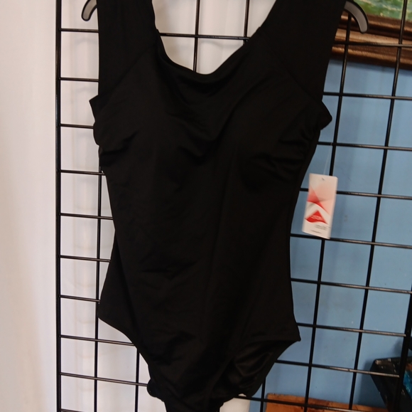 NEW Lands' End Women's 12D One Piece Shapewear Black NWT $69 - Picture 1 of 5